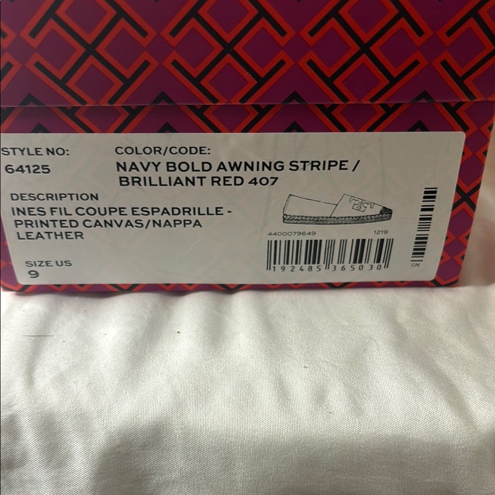 Tory Burch Red and Blue Women's Loafers - Picture 11 of 12